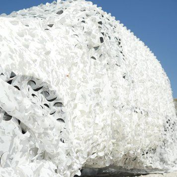 Маскувальна сітка 6х8м для позашляховика і військової техніки сніжний зимовий мультикам зима6х8 фото