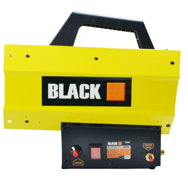 Газовий обігрівач /&nbsp;Газова теплова гармата (дуйка) 15 кВт BLACK (Пропан/Бутан) + шланг і редуктор (Польща) 55063 фото