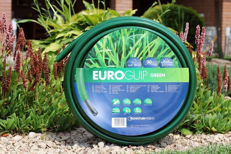 Шланг садовий Tecnotubi Euro Guip Green для поливу діаметр 1/2 дюйма, довжина 20 м (EGG 1/2 20) EGG 1/2 20 фото