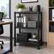 Стелаж пластиковий PRIMA HOME (92,5 х 60 х 30 см) 3 полиці, навантаження 120 кг, для дому складу гаража підвалу (Чорний) G1453 фото 5