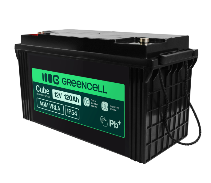 Аккумулятор Green Cell AGM VRLA 12V 120Ah IP54 для фотоэлектрических систем, яхт, лодок, солнечных панелей AGM12V120AH-J фото