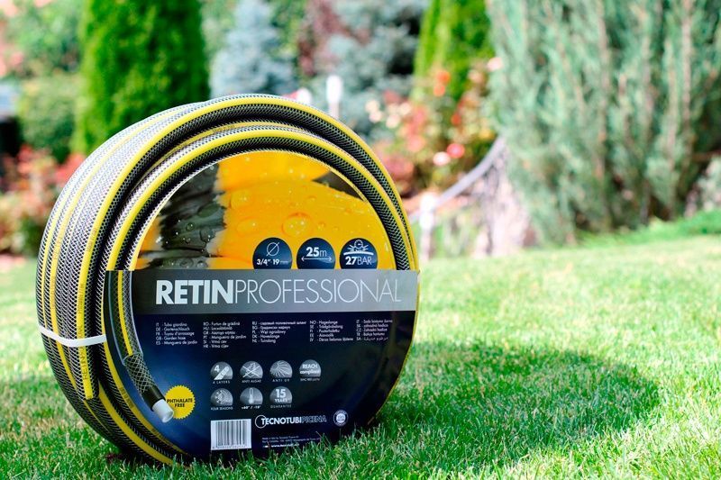 Шланг садовий Tecnotubi Retin Professional для поливу діаметр 3/4 дюйма, довжина 50 м (RT 3/4 50) RT 3/4 50 фото