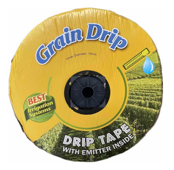Крапельна стрічка GRAINDRIP 6 mil 20 см 3000 м для крапельного поливу (емітерна) GRAIN004 фото