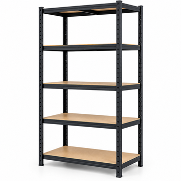 Стелаж металевий&nbsp;PRIMA HOME 5 полиць (180 &times; 90 &times; 40 см) для дому гаража складу магазину, Чорний G1447 фото