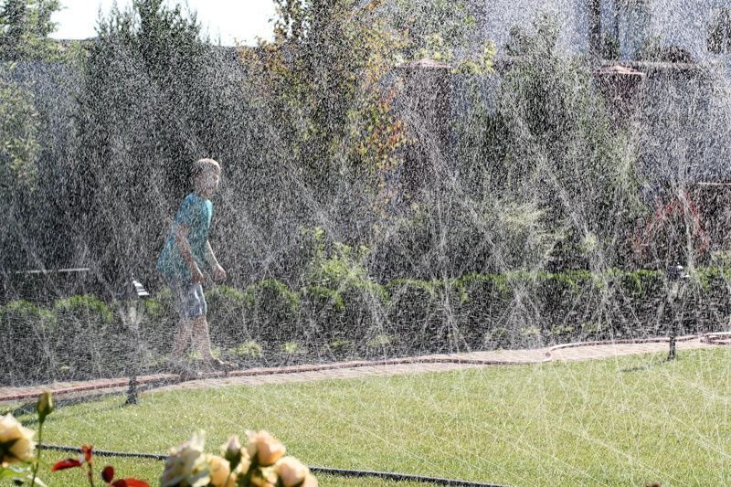 Шланг туман Presto-PS стрічка Silver Spray довжина 100 м, ширина поливу 8 м, діаметр 40 мм (601008-5) 601008-5 фото
